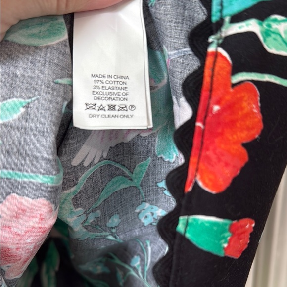 Kate Spade ♠️ Floral Embellished Peplum Blouse - XL - Picture 8 of 8